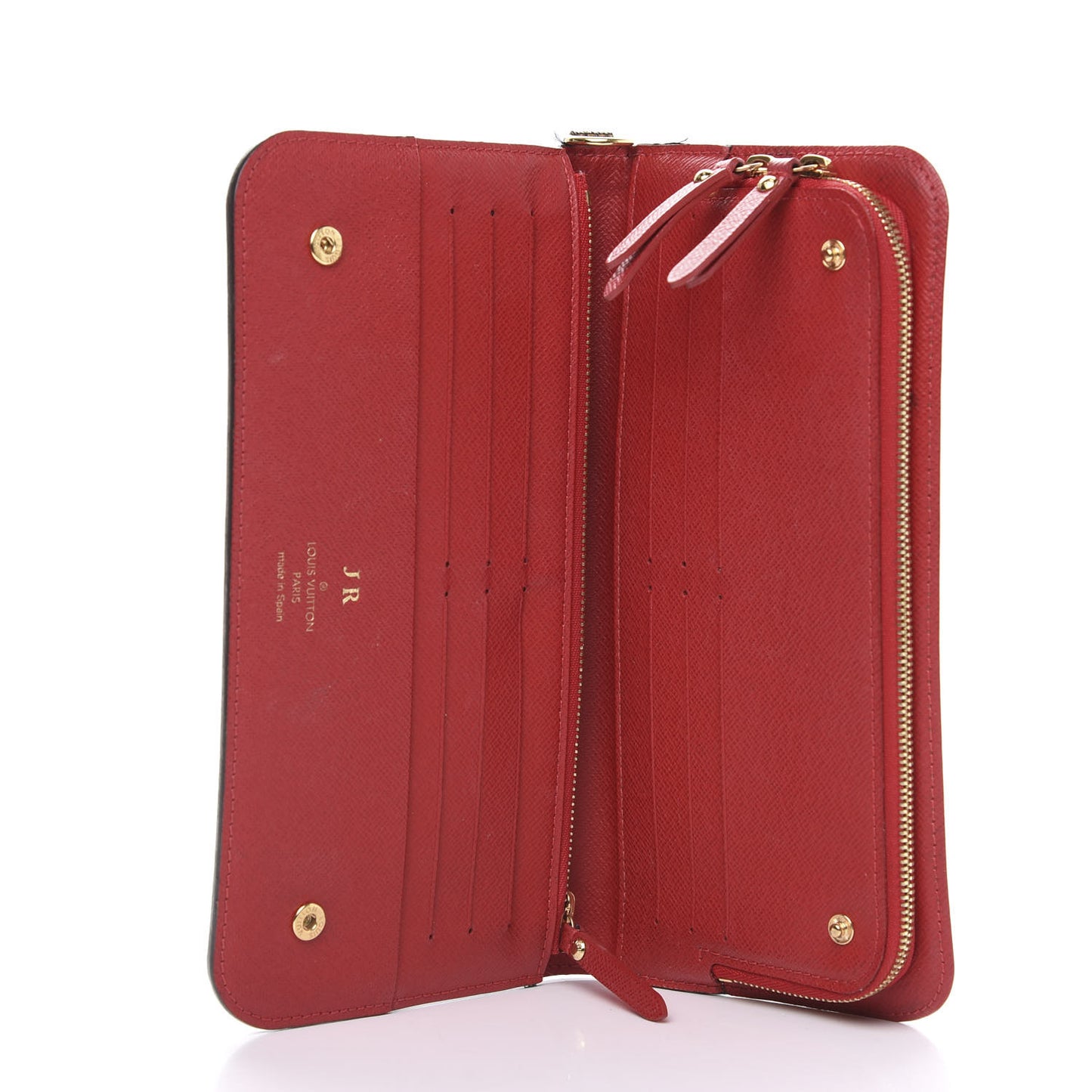 Damier Ebene Insolite Wallet Rouge