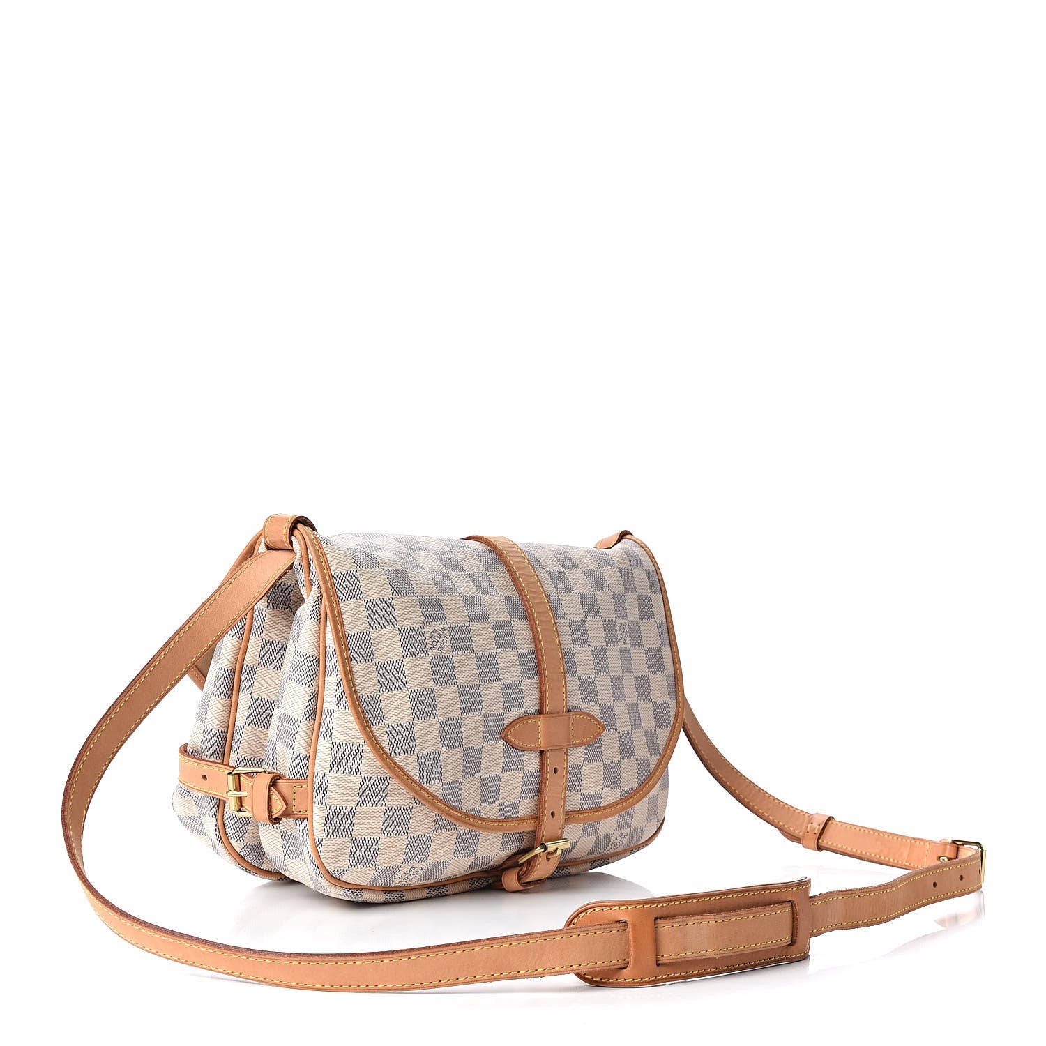 Louis Vuitton Damier Azur Saumur MM 3 of 11