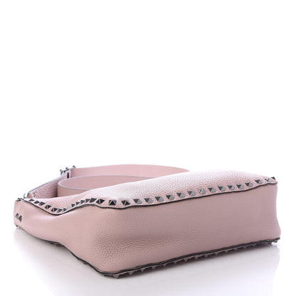 Valentino Garavani Pebbled Calfskin Small Rockstud Flip-Lock Messenger Bag Poudre 4 of 8