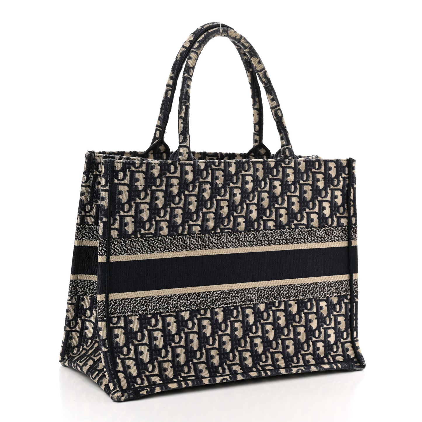 Oblique Medium Book Tote Blue Multicolor