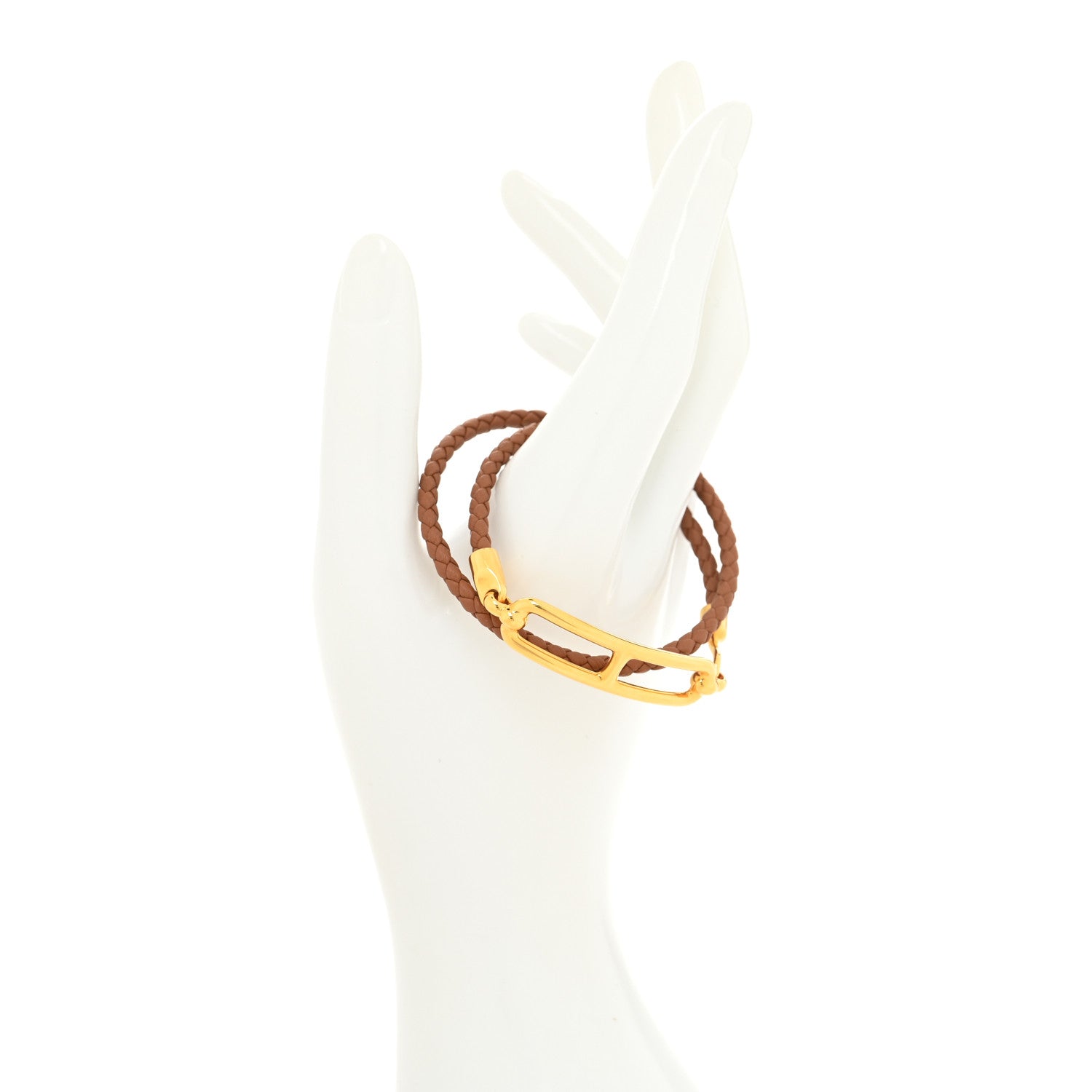 Hermes Swift Roulis Double Tour Bracelet T2 Gold 2 of 4