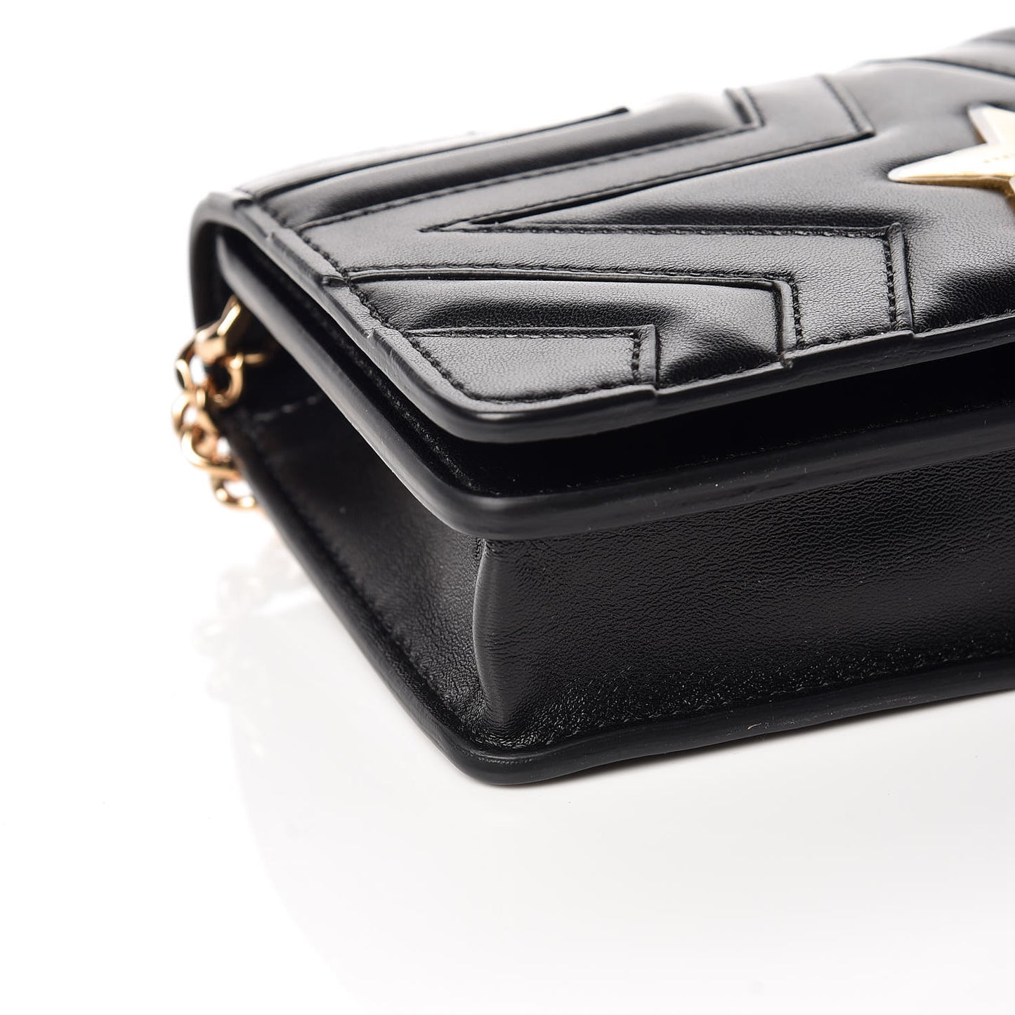 Alter Nappa Star Small Flap Shoulder Bag Black