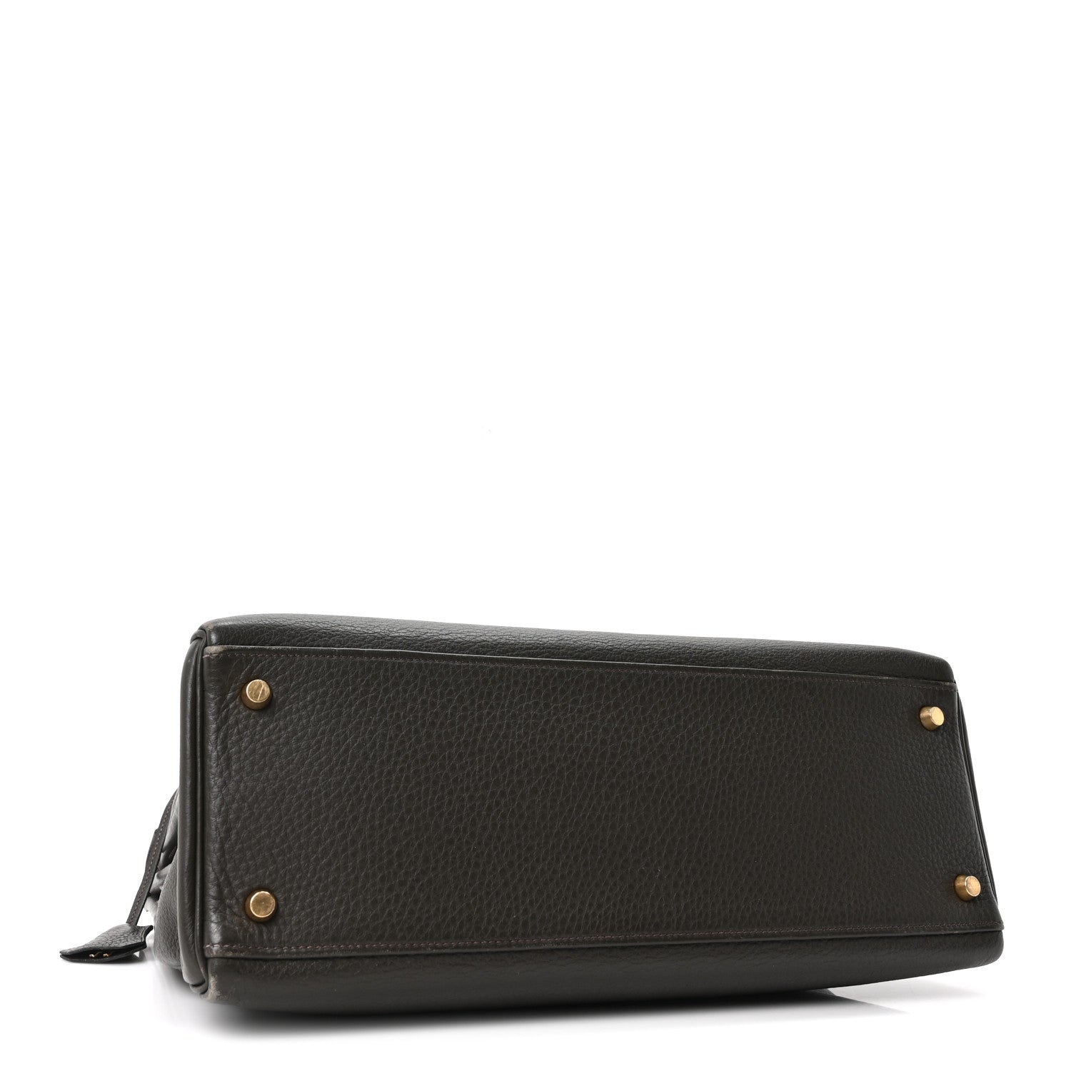 Hermes Vache Liegee Kelly Retourne 35 Vert Bronze 4 of 10