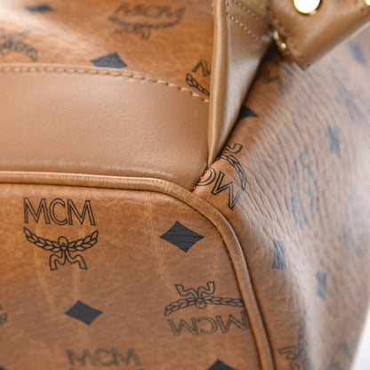 MCM Visetos Studded Medium Stark M Backpack Cognac 13 of 13