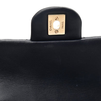 Chanel Lambskin Quilted Mini Rectangular Flap Dark Navy Blue 11 of 11