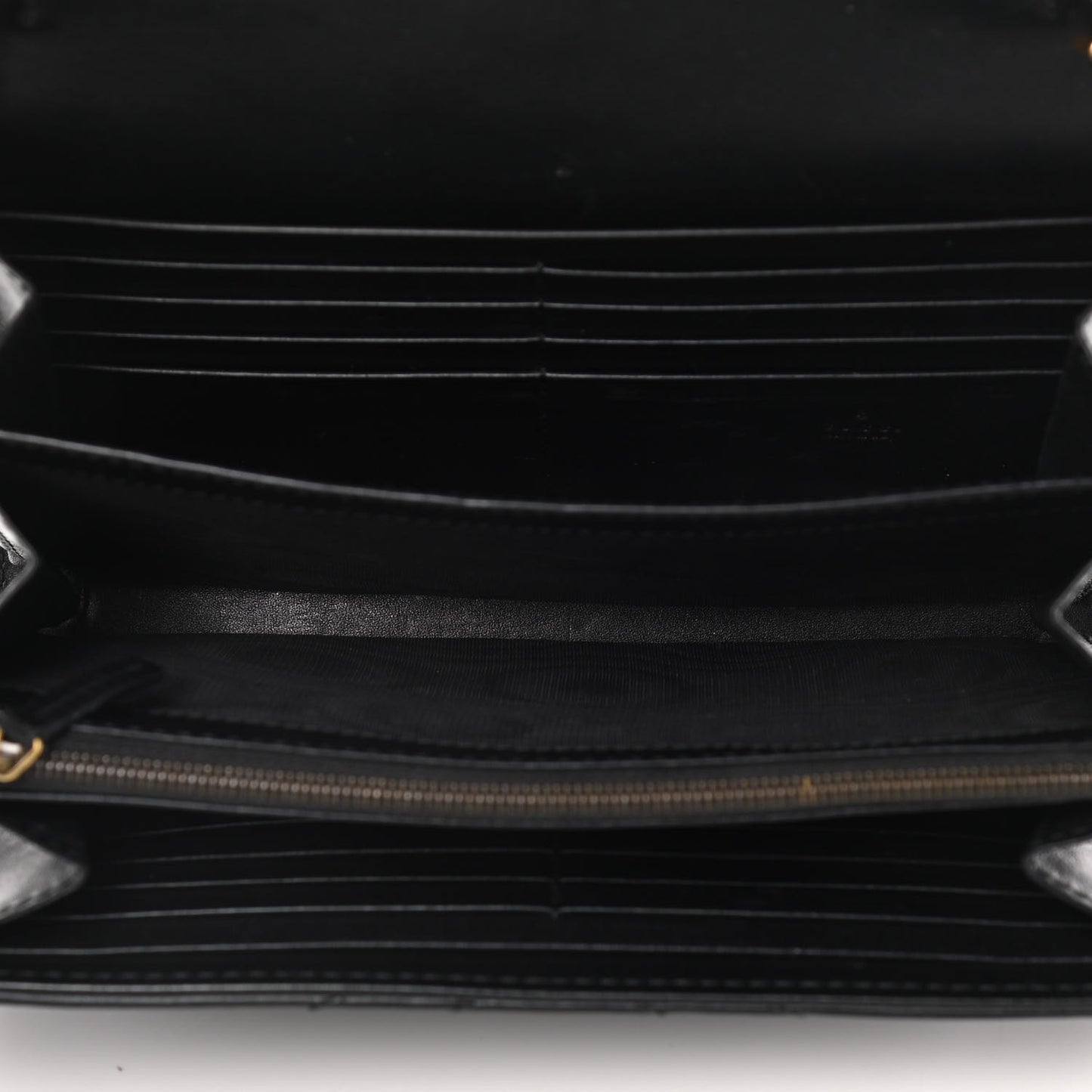 Calfskin Matelasse GG Marmont Chain Wallet Black