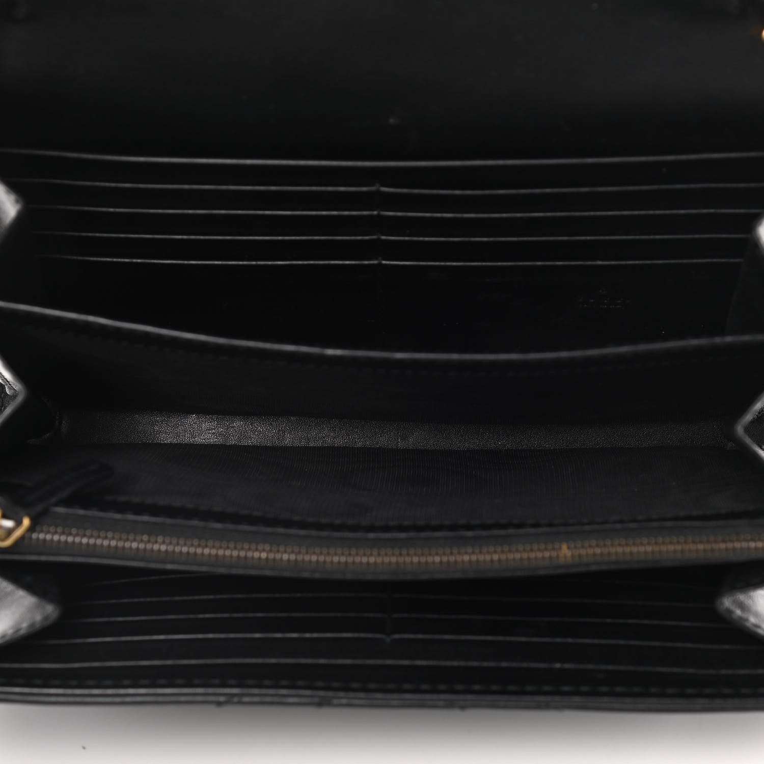 Gucci Calfskin Matelasse GG Marmont Chain Wallet Black 5 of 10