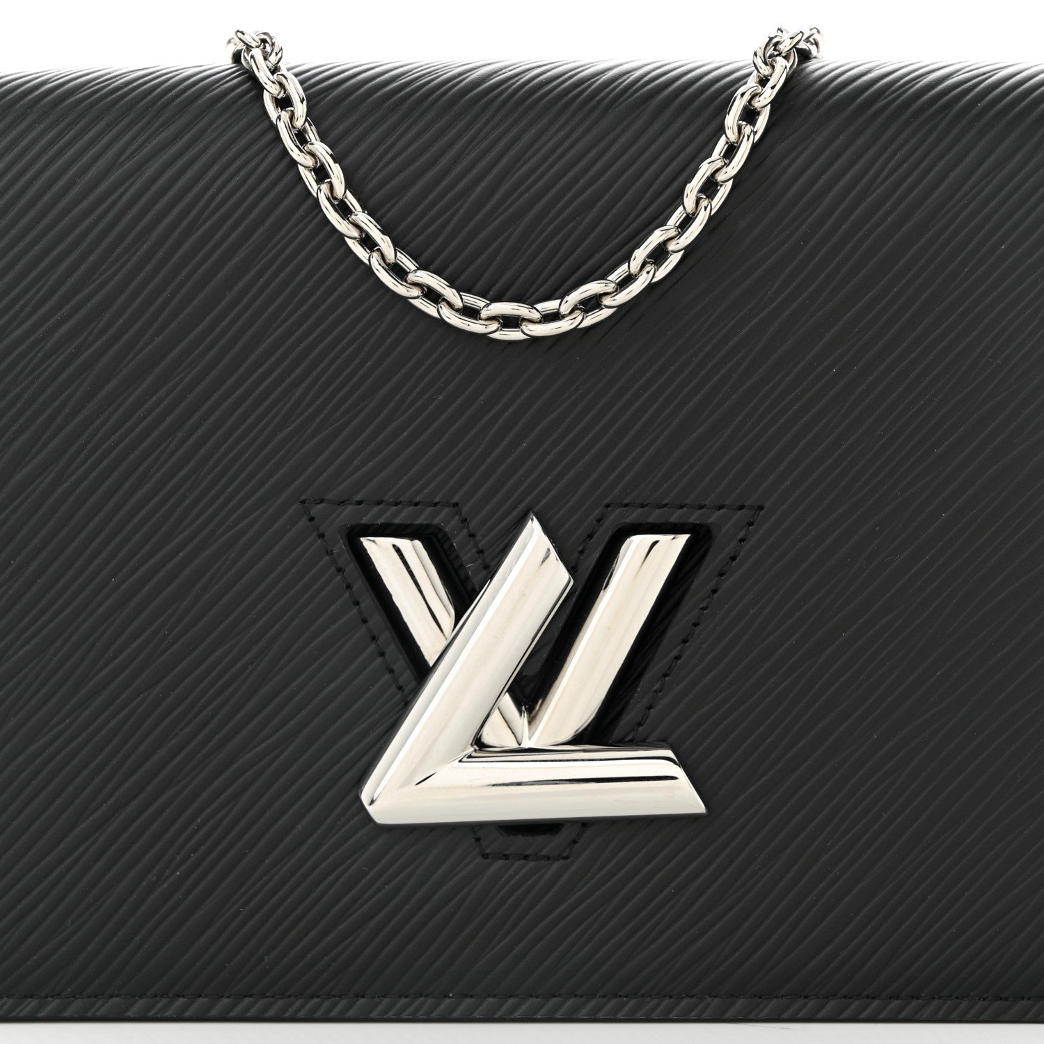 Louis Vuitton Epi Twist Belt Chain Wallet Black 7 of 10