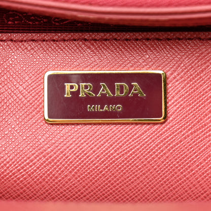 Prada Saffiano Medium Galleria Double Zip Tote Geranio 8 of 17