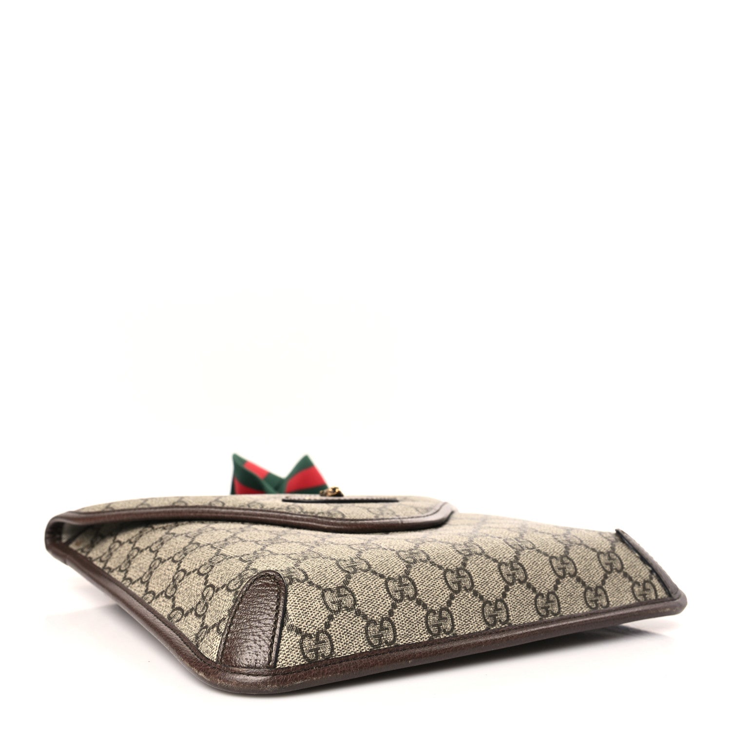 Gucci GG Supreme Monogram Web Medium Neo Vintage Flap Messenger Bag Beige New Acero 4 of 8