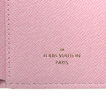 Louis Vuitton Damier Azur Victorine Wallet Rose Ballerine 6 of 11