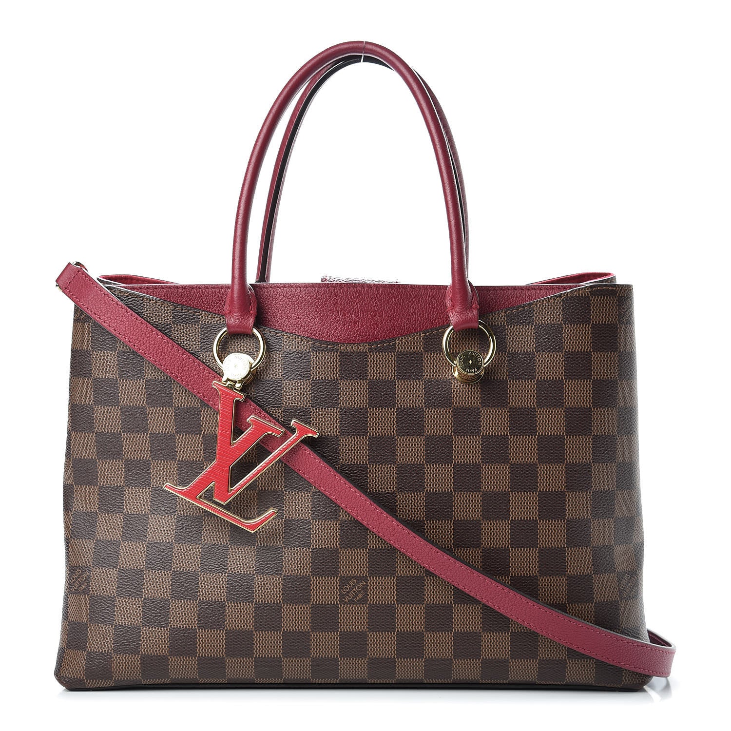 Louis Vuitton Damier Ebene LV Riverside Lie De Vin 1 of 13