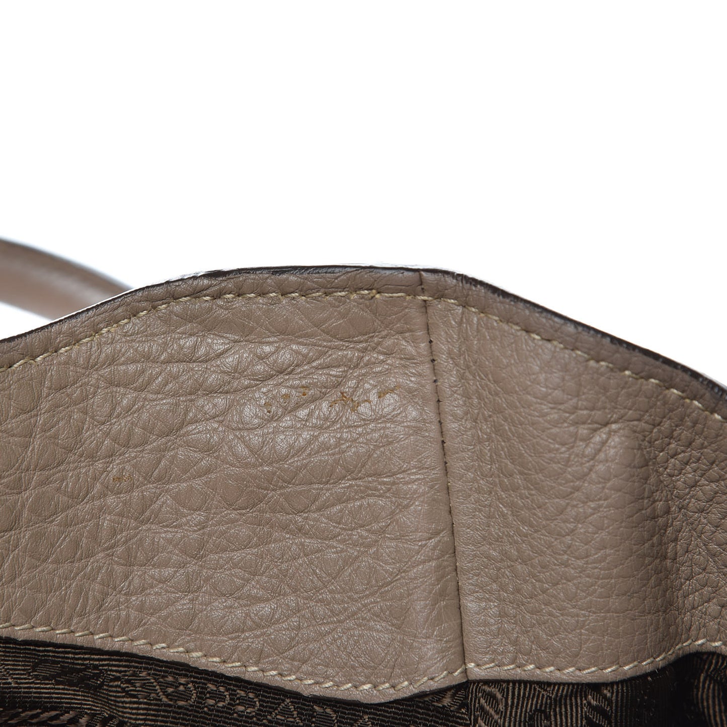 Vitello Daino Pushlock Tote Visone