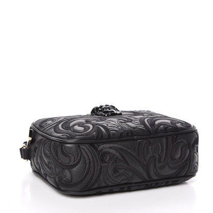 Versace Nappa Embroidered Baroque Palazzo Camera Bag Black 4 of 9