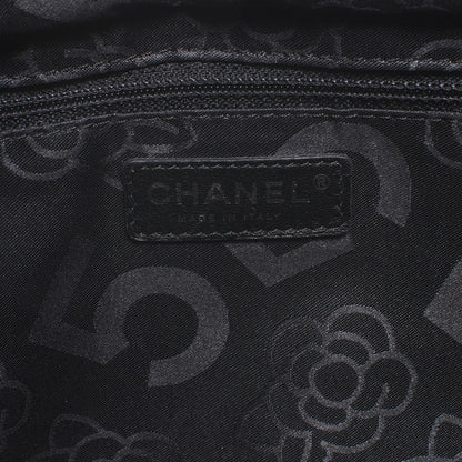 Chanel Lambskin Vertical Quilted Large Mademoiselle Tote Black 7 of 8