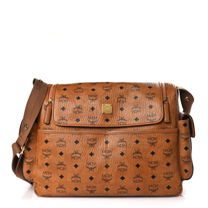 MCM Visetos Large Klassik Diaper Bag Cognac 3 of 9