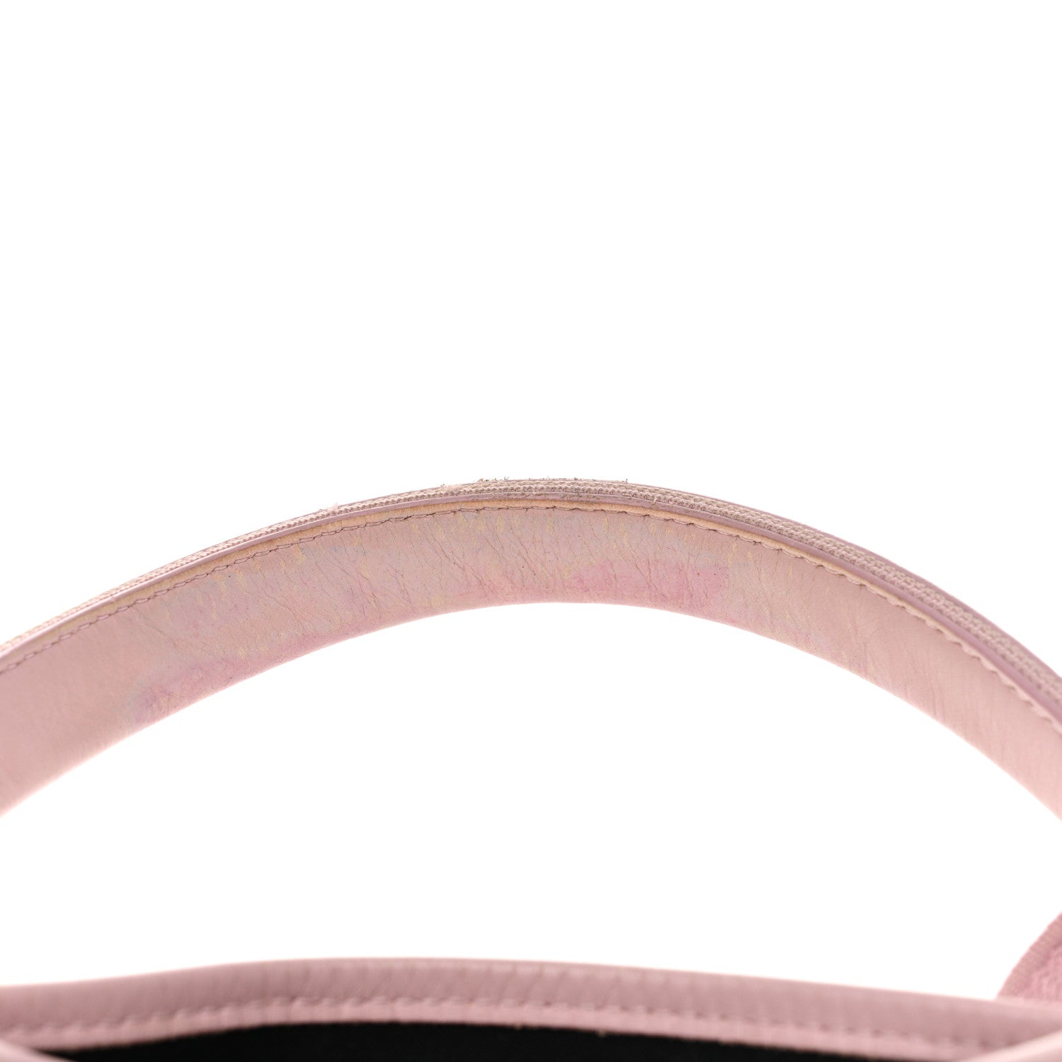 Balenciaga Cotton Canvas Satin Calfskin Navy Cabas XS Pink 13 of 14