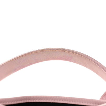 Balenciaga Cotton Canvas Satin Calfskin Navy Cabas XS Pink 13 of 14