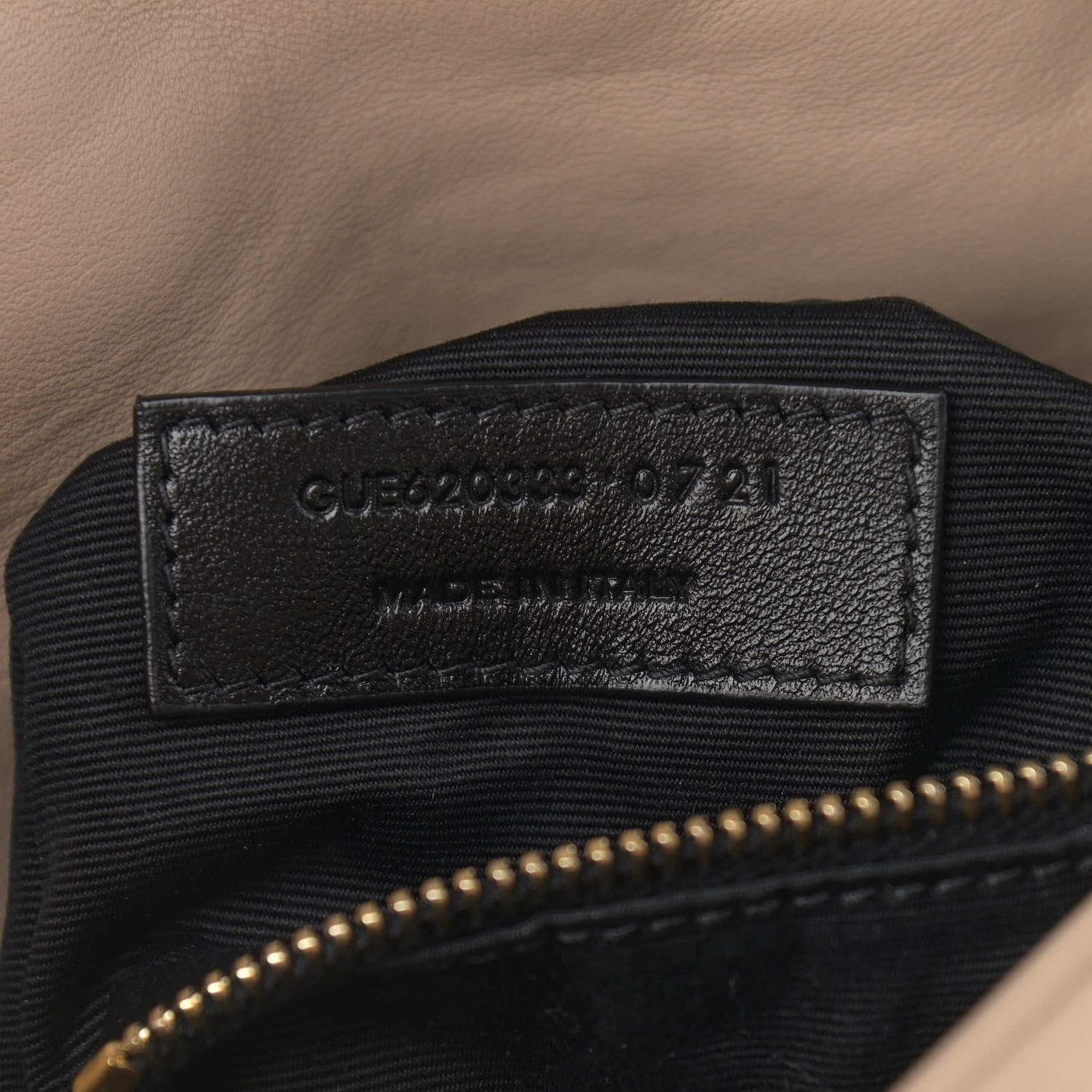 Saint Laurent Lambskin Quilted Toy Loulou Puffer Monogram Chain Satchel Dark Beige 8 of 12
