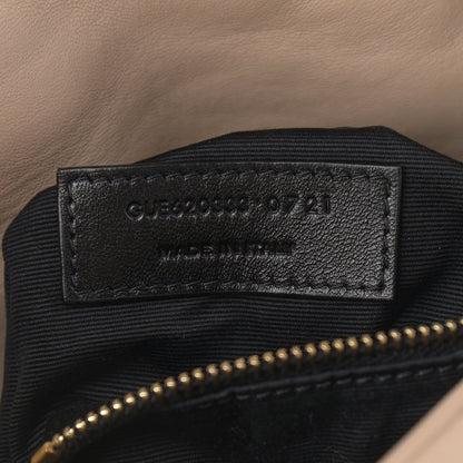Saint Laurent Lambskin Quilted Toy Loulou Puffer Monogram Chain Satchel Dark Beige 8 of 12