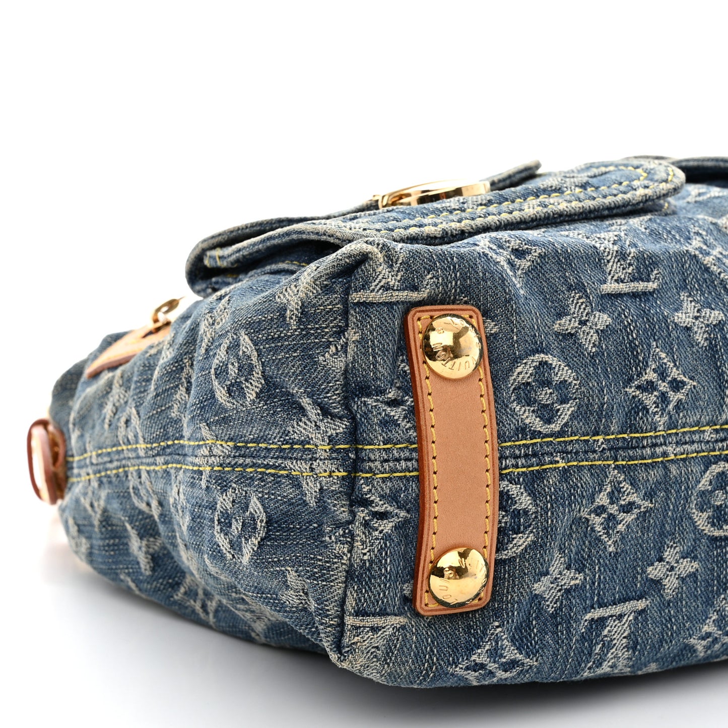 LOUIS VUITTON Monogram Denim Baggy PM Blue