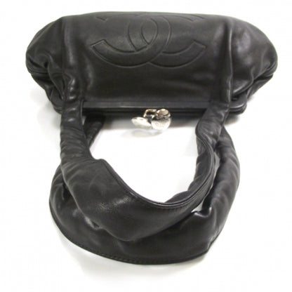 Chanel Lambskin Kiss Lock Frame Bag Black 5 of 10