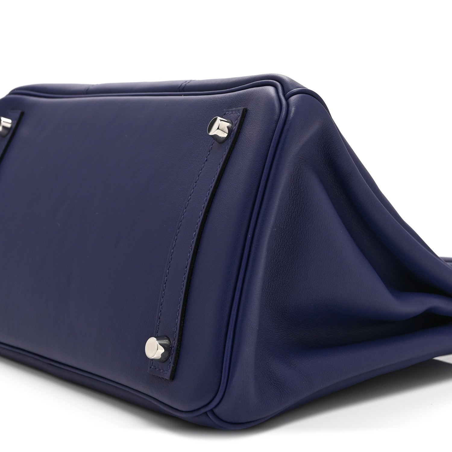 Hermes Swift Epsom Tressage Birkin 30 Bleu Encre Bleu Du Nord Gold 10 of 10