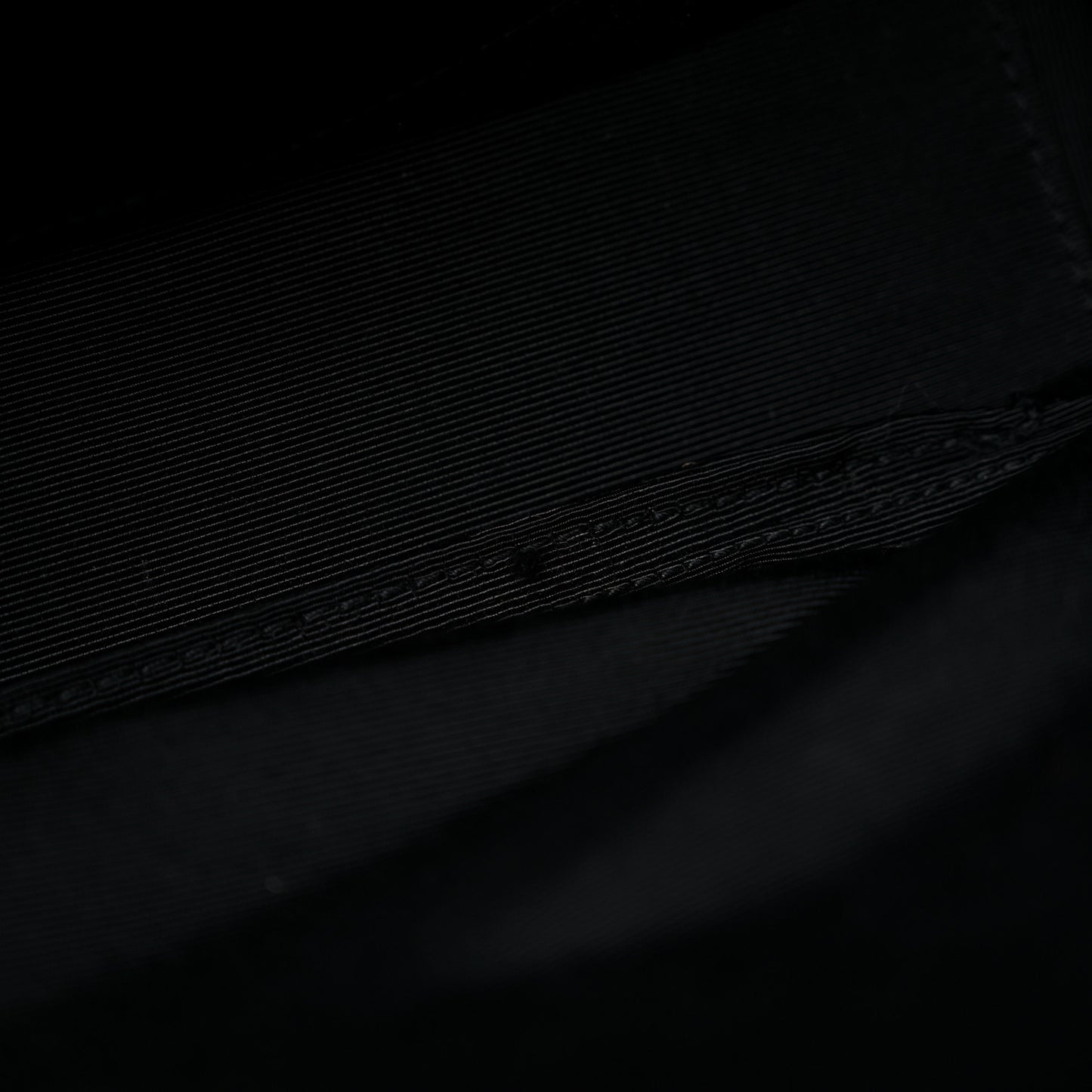 Calfskin Patch Embellished Museum Flat Briefcase Black