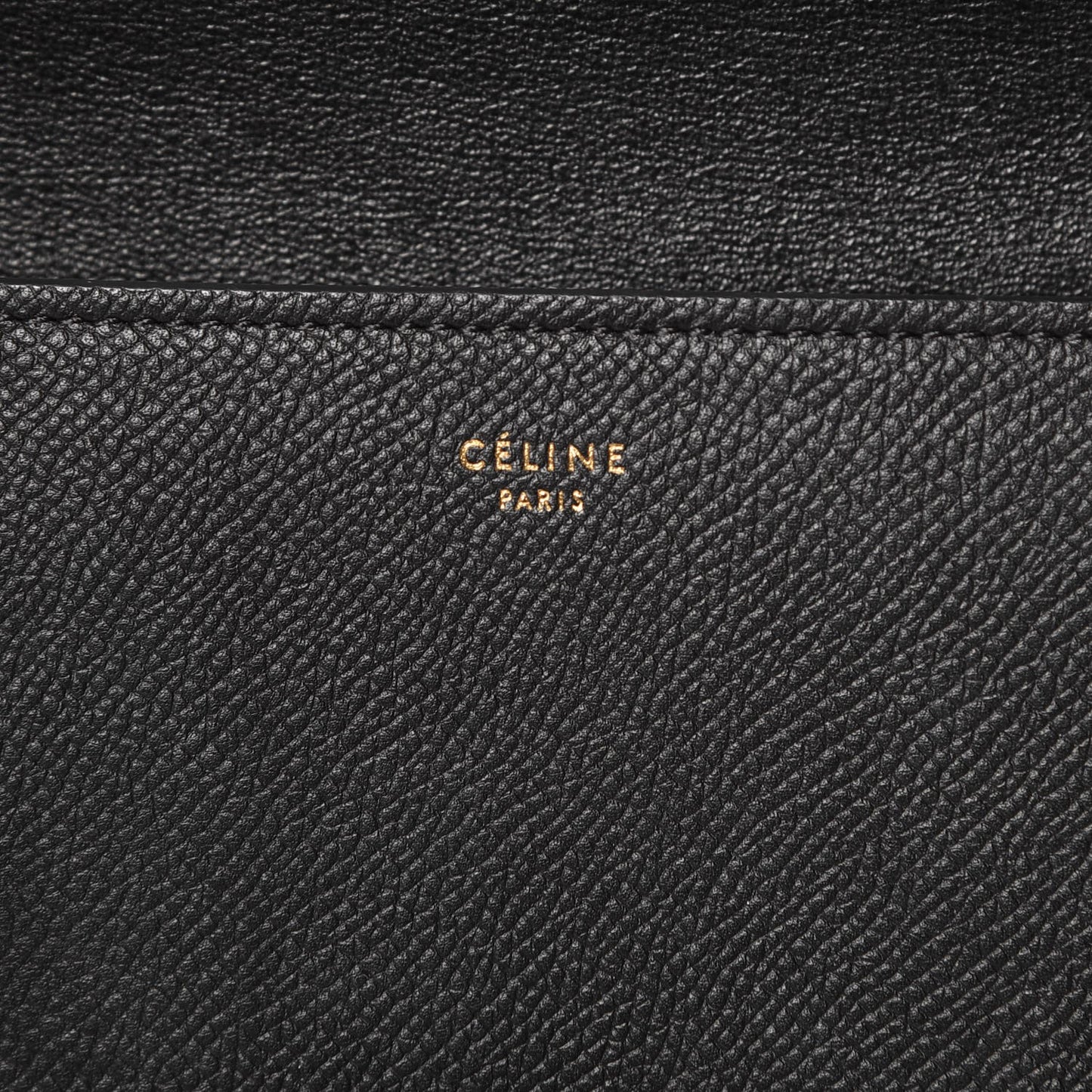 Baby Grained Calfskin Medium Symmetrical Bag Black