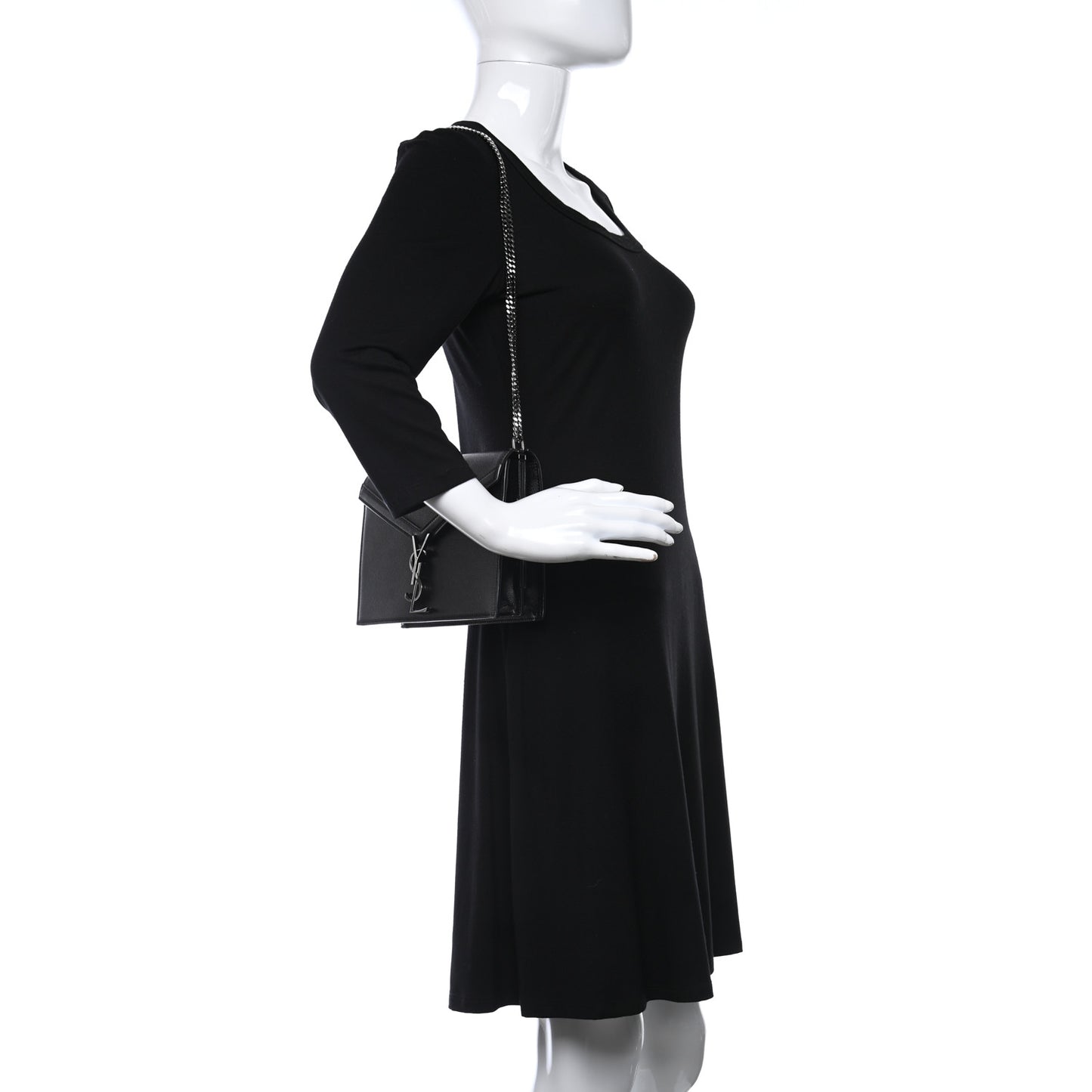 Grain De Poudre Monogram Cassandra Clasp Bag Black Rouge Legion