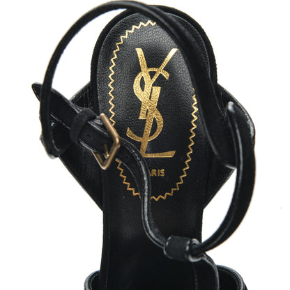 Saint Laurent Suede Tribute 105 Platform Sandals 35.5 Black 7 of 8
