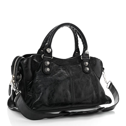 Balenciaga Agneau Giant 21 Silver Hardware Part Time Black 3 of 10