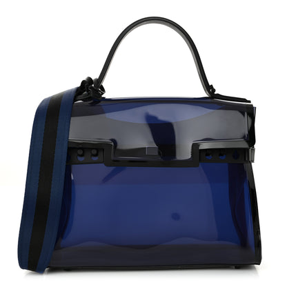 Delvaux PVC Tempete GM Dark Night Satchel Blue De Prusse 1 of 10