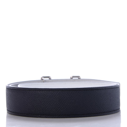 Hermes Epsom Tonight Belt 95 Bleu Obscur White 2 of 5