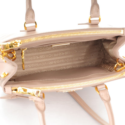 Prada Saffiano Mini Galleria Double Zip Tote Cammeo 5 of 8