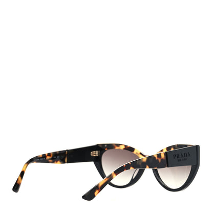 Prada Acetate Cat Eye Sunglasses SPR 03W Black Havana 4 of 7