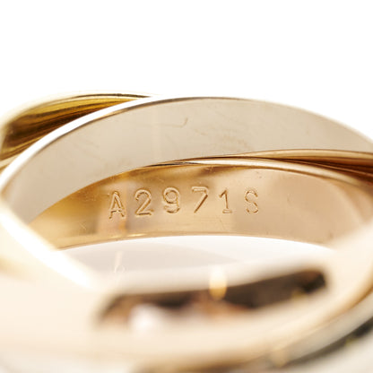 Cartier 18K Pink Yellow White Gold Classic Les Must De Cartier Trinity Ring 50 5.25 5 of 5