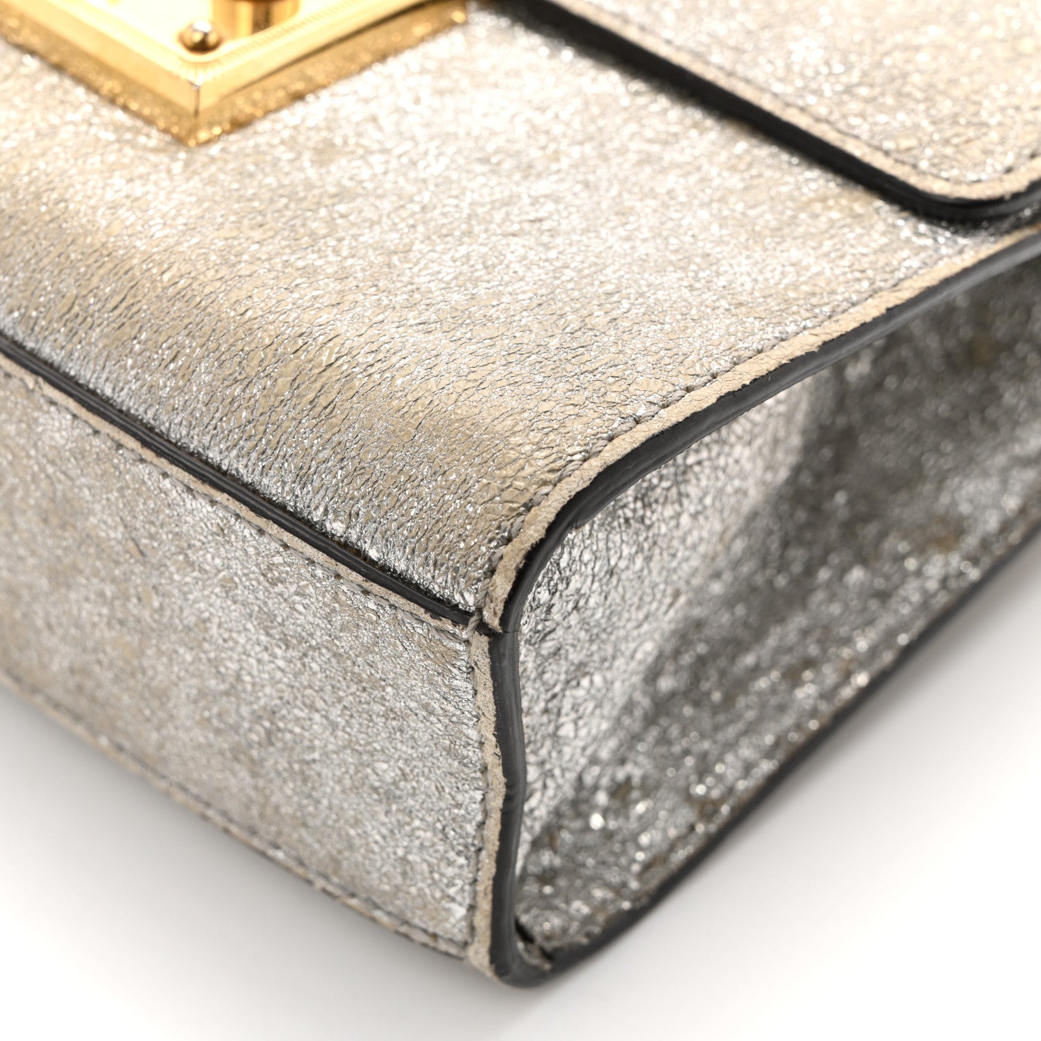 Gucci Galassia Small Padlock Shoulder Bag Platino 15 of 15