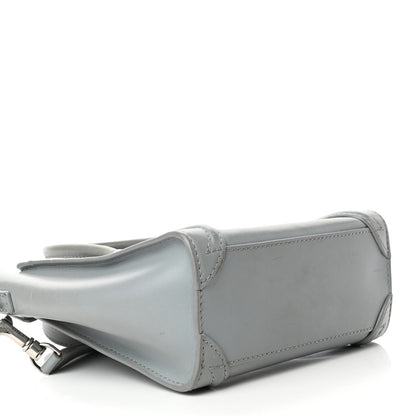 Celine Smooth Calfskin Nano Luggage Sky 3 of 5