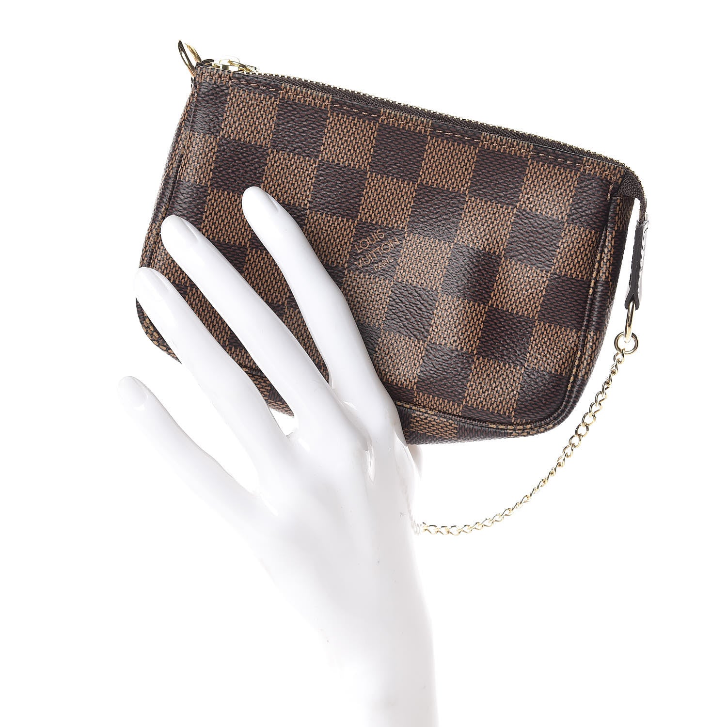 Louis Vuitton Damier Ebene Mini Pochette Accessories 2 of 8