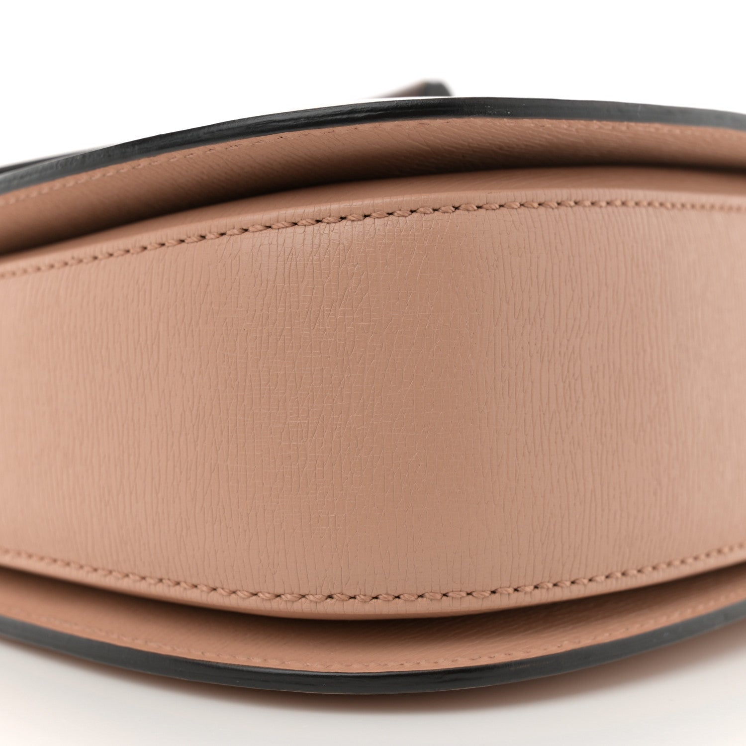 Gucci Shangai Calfskin Small Classic Bamboo Top Handle Bag Pink Apricot 9 of 14