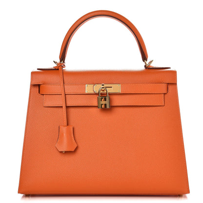 Hermes Epsom Kelly Sellier 28 Orange 1 of 33