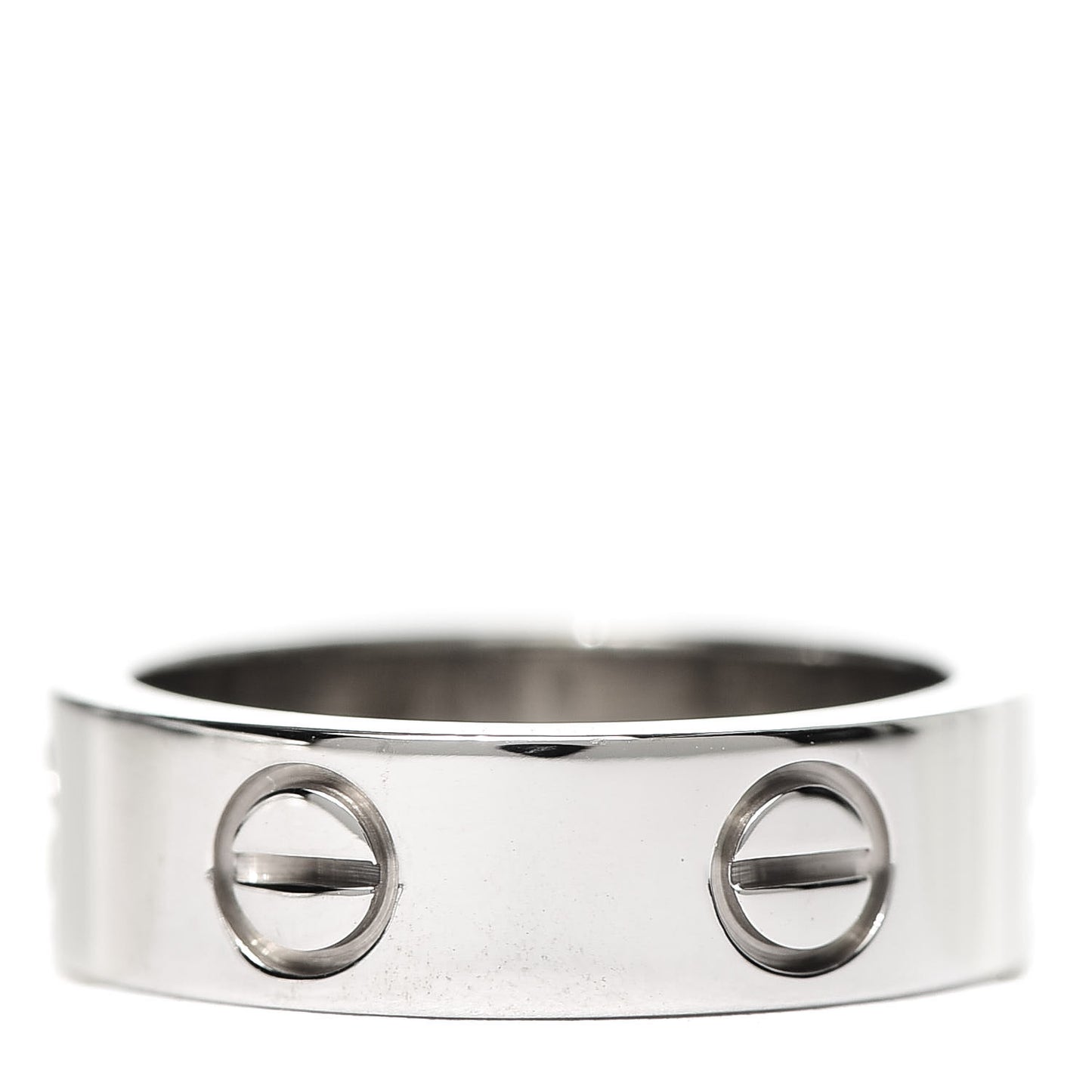 18K White Gold 5.5mm LOVE Ring 51 5.75
