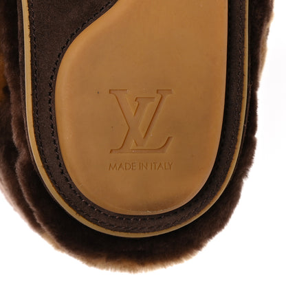 Louis Vuitton Shearling Monogram LV Footprint Low Boot 7/8 Brown 7 of 8