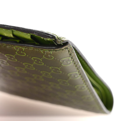 Gucci Patent Microguccissima Bi-Fold Wallet Green 11 of 15