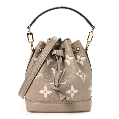 Louis Vuitton Empreinte Monogram Giant Nano Noe Tourterelle Creme 1 of 9