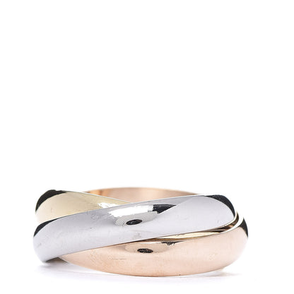 Cartier 18K Pink Yellow White Gold Classic Les Must De Trinity Ring 49 4.75 3 of 5
