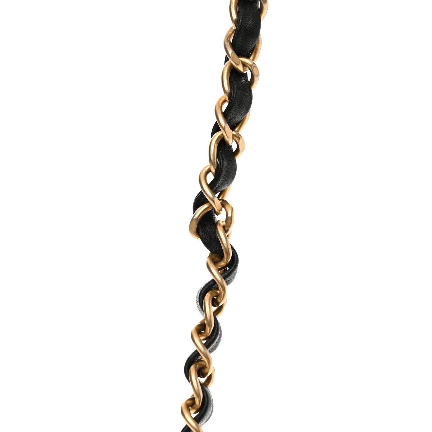 Goatskin Quilted Chic Pearls Flap Black