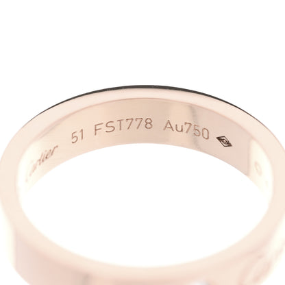 Cartier 18K Pink Gold Diamond 4mm C De Cartier Wedding Band Ring 51 5.75 5 of 6