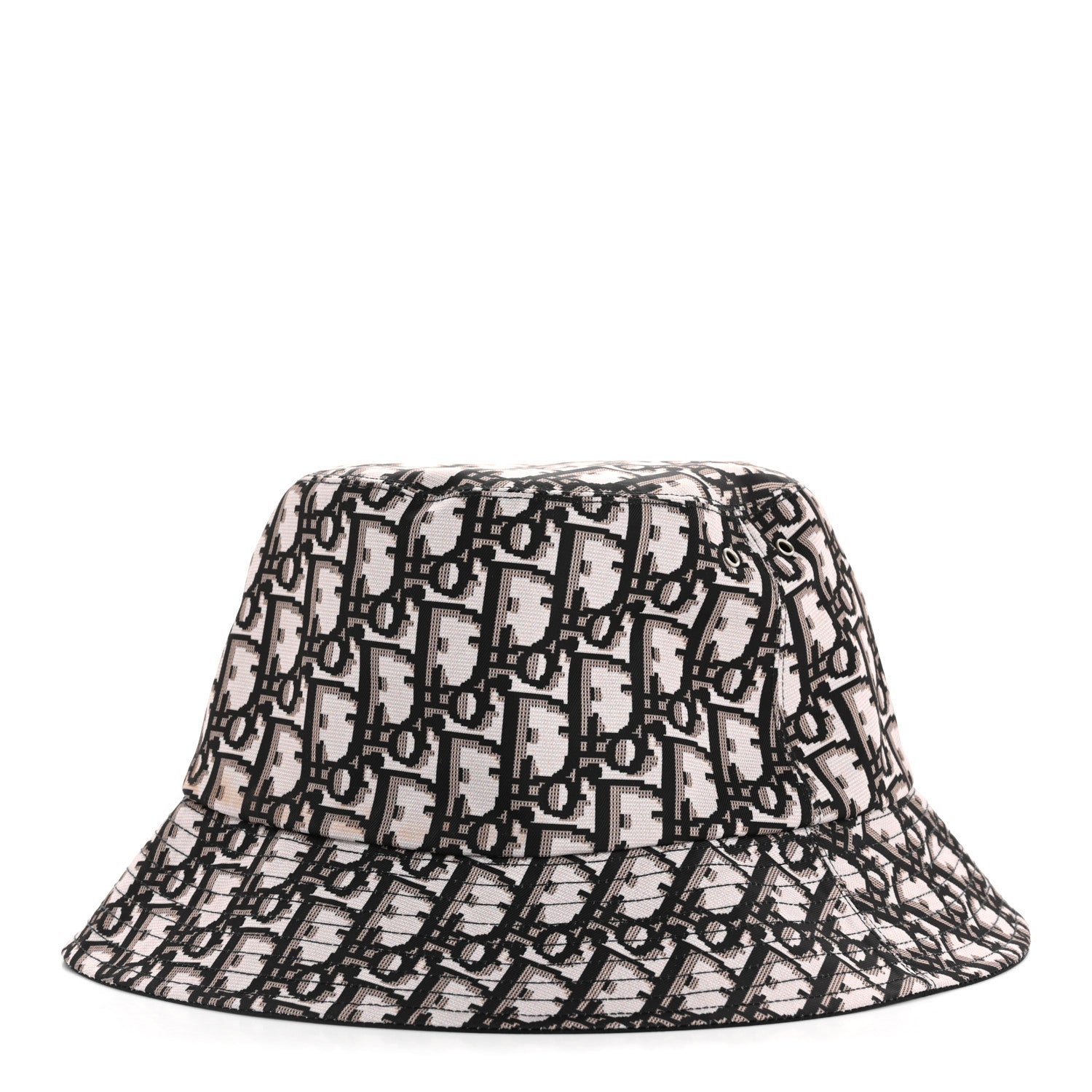 Christian Dior Oblique Reversible Teddy-D Brim Bucket Hat 58 Black 1 of 8